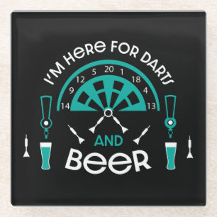 Classic Pub Darts Glass Coaster
