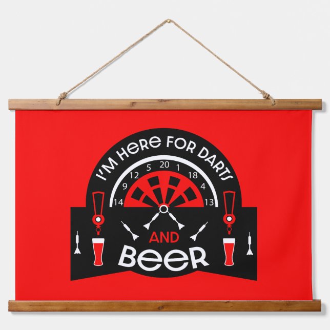 Classic Pub Darts Hanging Tapestry (Front)