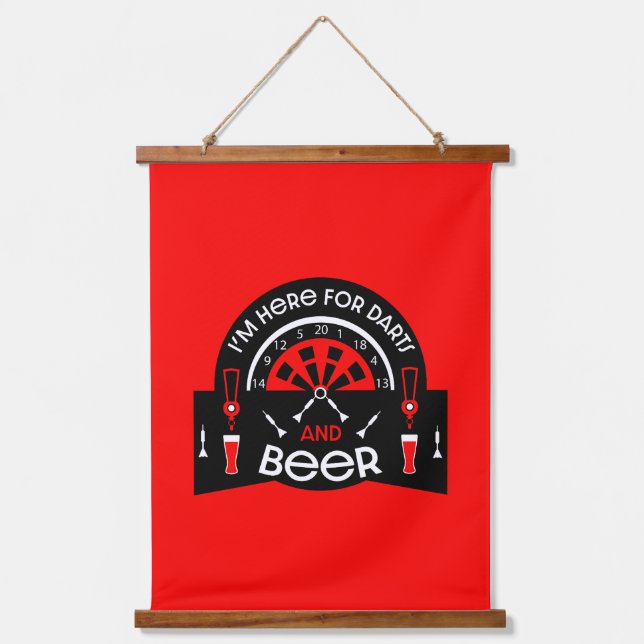 Classic Pub Darts Hanging Tapestry (Front)