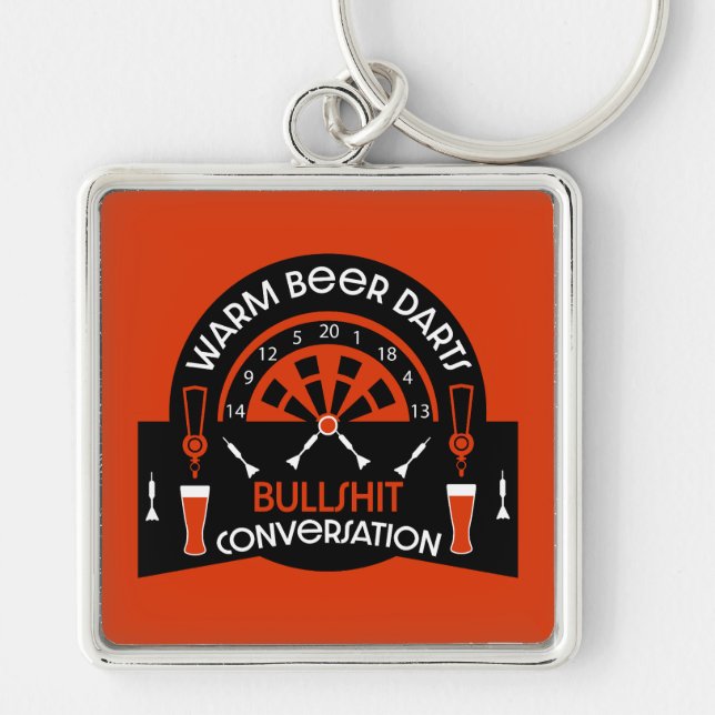 Classic Pub Darts Key Ring (Front)