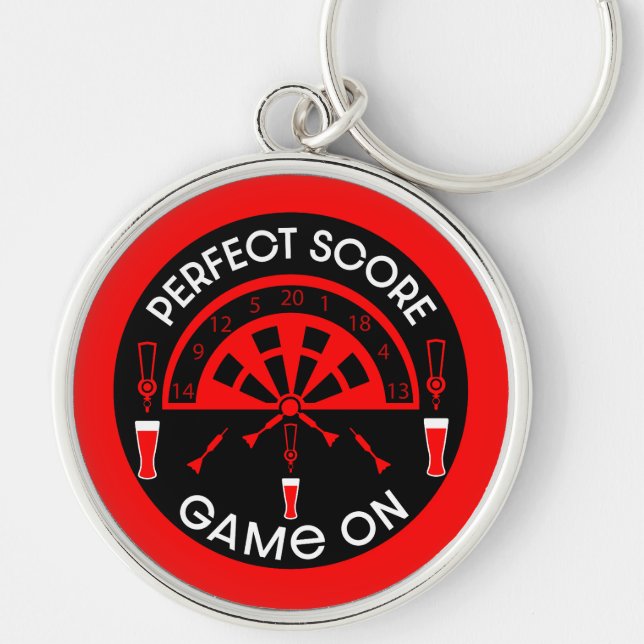 Classic Pub Darts Key Ring (Front)