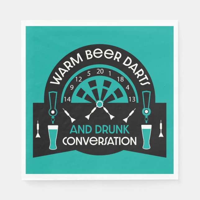 Classic Pub Darts Napkin (Front)