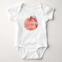 Classic Pumpkin Birthday Girl Bodysuit