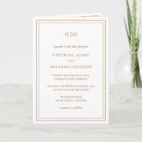 Classic Pumpkin Orange Elegant Wedding