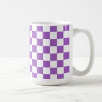 Classic Purple and White Chequered Pattern