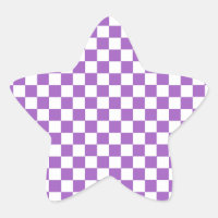 Classic Purple and White Chequered Pattern