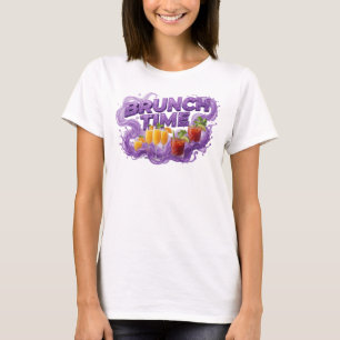 Classic Purple BRUNCH TIME Statement Tee