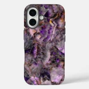 Classic purple granite purple stone purple marble iPhone 16 case