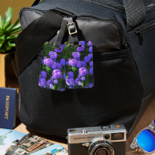 Classic Purple Realistic Hydrangea Luggage Tag