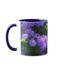 Classic Purple Realistic Hydrangea Mug