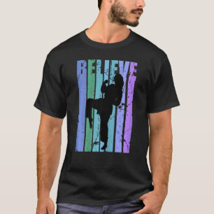 Classic Purple Vintage Womens Karate Birthday Taek T-Shirt