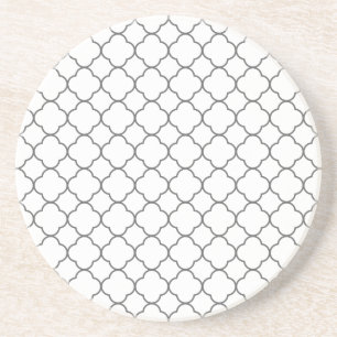 Classic Quatrefoil Pattern Coaster