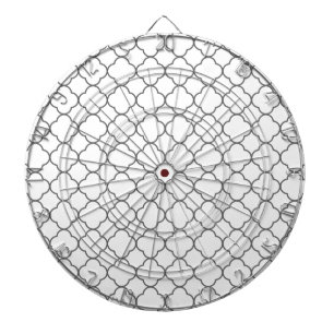 Classic Quatrefoil Pattern Dartboard