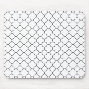 Classic Quatrefoil Pattern Mouse Pad