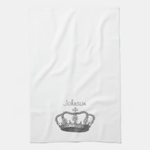 Classic Queen's Crown Tea Towel