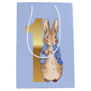 Classic Rabbit 1st birthday Medium Gift Bag