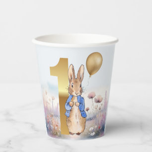 Classic Rabbit 1st birthday Paper Cups