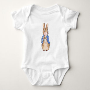 Classic Rabbit Blowing Pink Gum Baby Bodysuit
