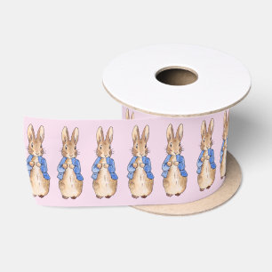 Classic rabbit blue jacket satin ribbon