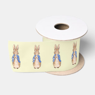 Classic rabbit blue jacket satin ribbon