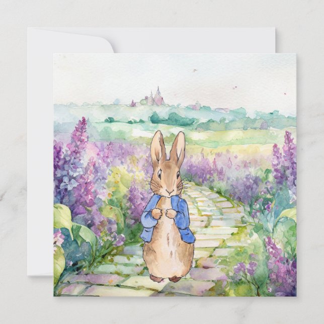 Classic Rabbit cobbled lavender path (Front)