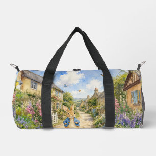 Classic Rabbit English Country town Duffle Bag