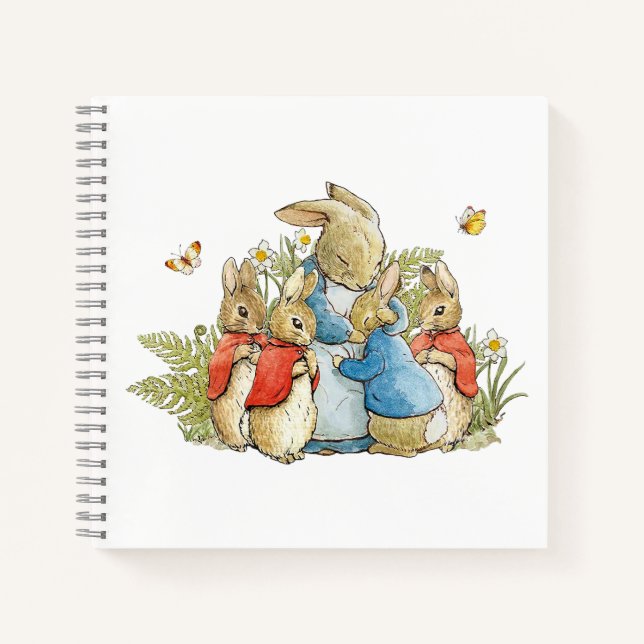 Classic rabbit family notebook (Front)