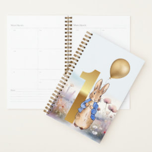 Classic Rabbit first birthday Planner