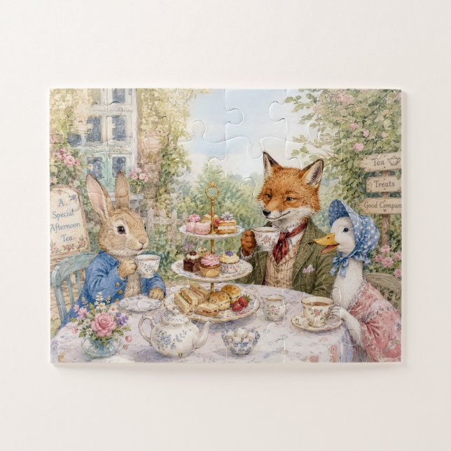 Classic Rabbit Fox & Duck  Jigsaw Puzzle (Horizontal)
