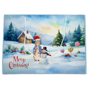 Classic rabbit Ginger bread house Large Gift Bag