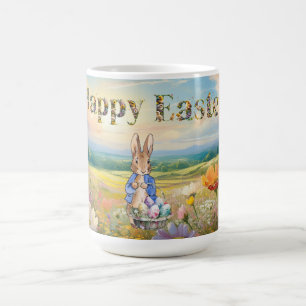 Classic Rabbit Happy Easter Coffee Mug