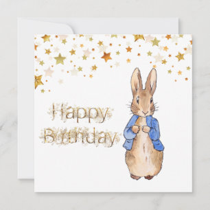 Classic Rabbit in blue jacket