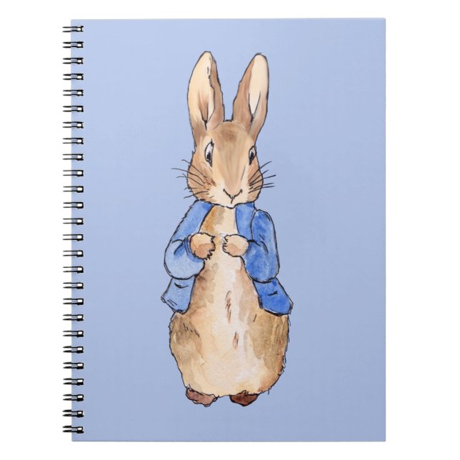 Classic Rabbit in blue jacket Notebook (Front)