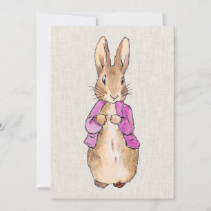Classic Rabbit pink jacket Invitation