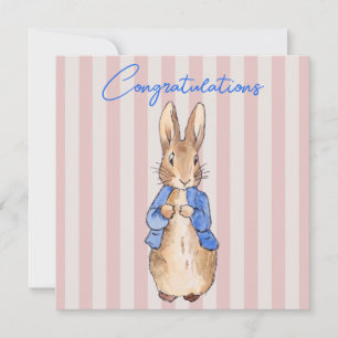 Classic Rabbit stripes Congratulations