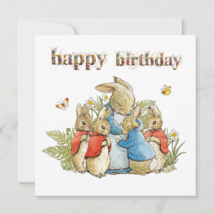 Classic Rabbit with little bunnies Card