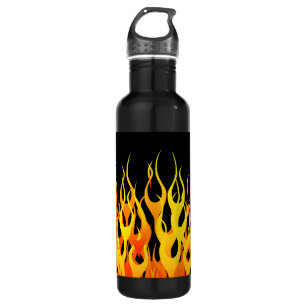 Classic Racing Flames on Fire 710 Ml Water Bottle