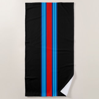 Classic Racing Stripe Beach Towel
