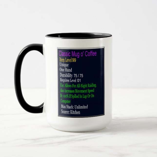 Classic Raider's Mug o' Coffee (Left)