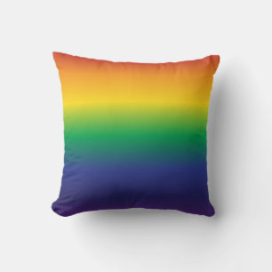 Classic Rainbow Colourful Stripes Cushion