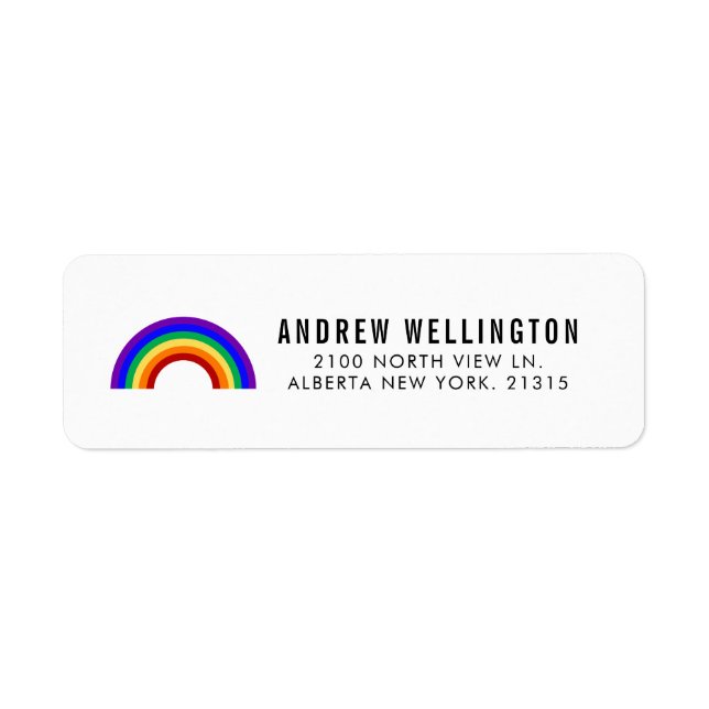 Classic Rainbow | Return Address Label (Front)
