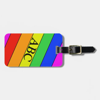 Classic Rainbow Striped Pattern Luggage Tag