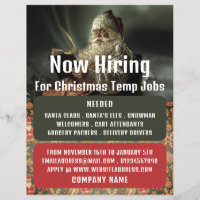 Classic Reading Santa, Seasonal Recruitment Advert