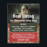 Classic Reading Santa, Seasonal Recruitment Advert Flyer<br><div class="desc">Classic Reading Santa,  Seasonal Recruitment Advertising Flyers By The Business Card Store.</div>