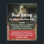 Classic Reading Santa, Seasonal Recruitment Advert Flyer<br><div class="desc">Classic Reading Santa,  Seasonal Recruitment Advertising Flyers By The Business Card Store.</div>