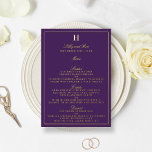 Classic Real Foil Pressed Wedding Menu Cards<br><div class="desc">Celebrate in style with these elegant real foil pressed menu cards. The wording is easy to personalise and your dinner guests will be thrilled when they receive these super stylish menus.</div>