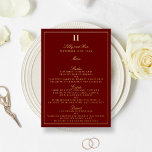Classic Real Foil Pressed Wedding Menu Cards<br><div class="desc">Celebrate in style with these elegant real foil pressed menu cards. The wording is easy to personalise and your dinner guests will be thrilled when they receive these super stylish menus.</div>
