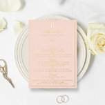Classic Real Foil Pressed Wedding Menu Cards<br><div class="desc">Celebrate in style with these elegant real foil pressed menu cards. The wording is easy to personalise and your dinner guests will be thrilled when they receive these super stylish menus.</div>