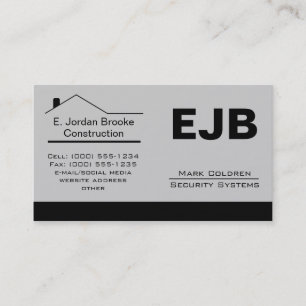Classic Realtor-Construction-Handyman 1c Business Card