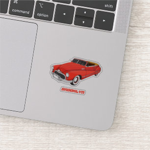 Classic red 1948 automobile 